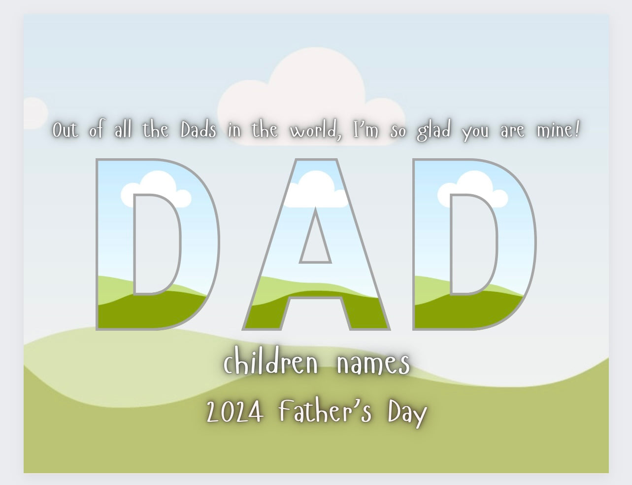 13 editable fathers editable templates (Canva)