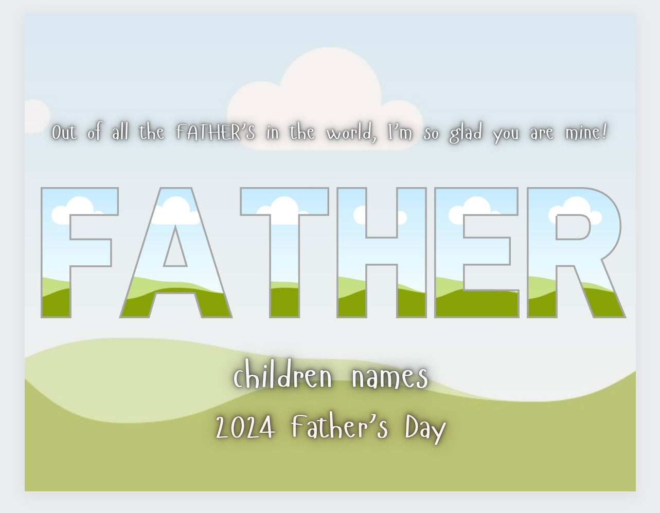 13 editable fathers editable templates (Canva)