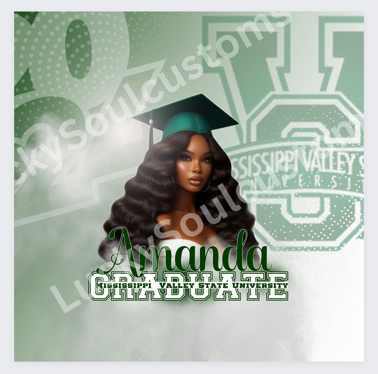 Simple Graduation editable template