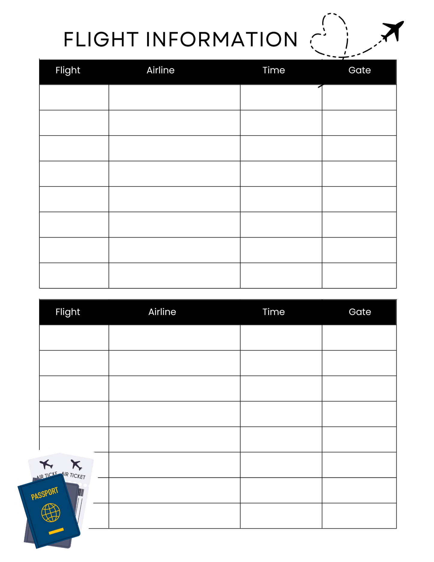 Travel Planner (17 page organizer) Editable or printable